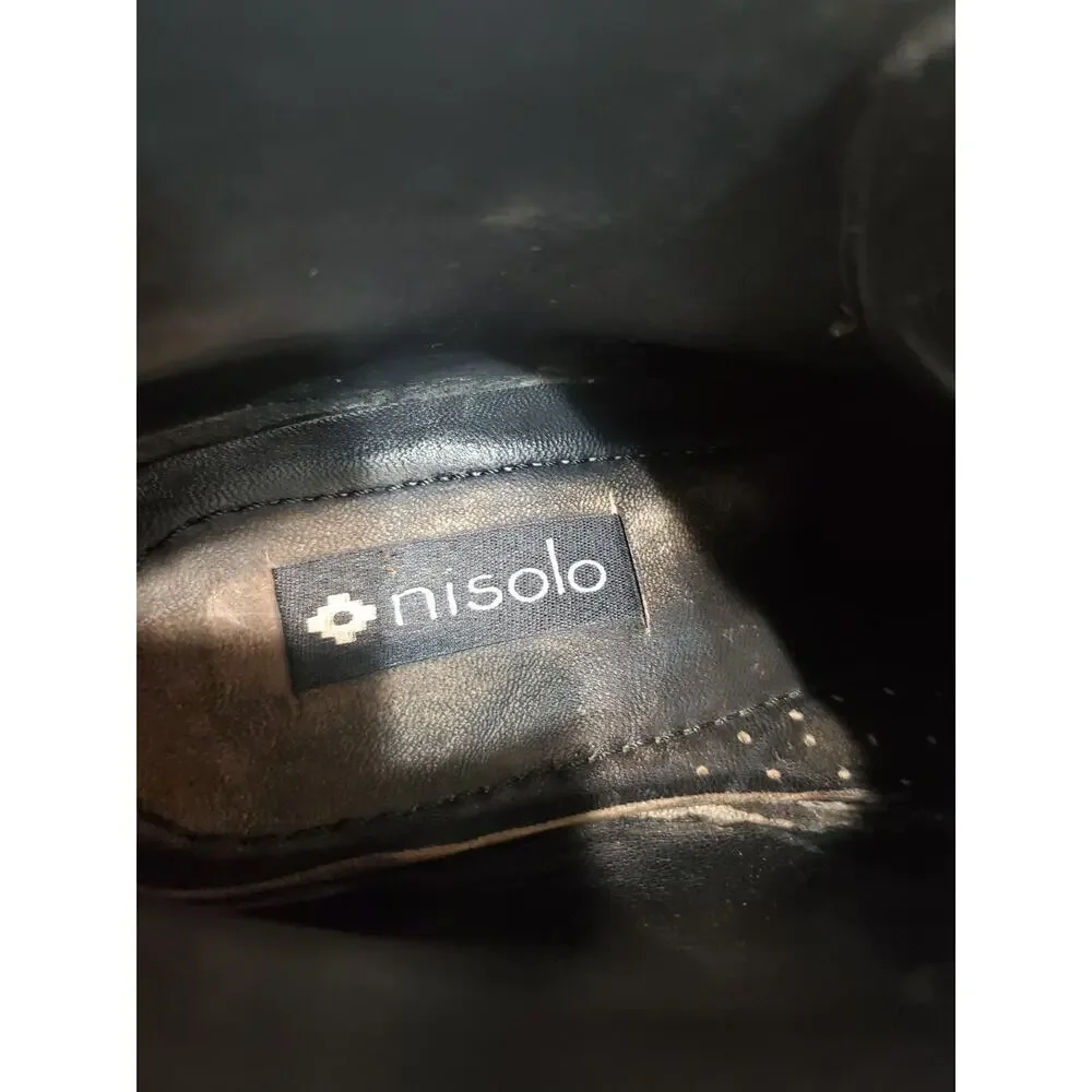 Nisolo Emilio Chukka Black Leather Boots Size 10